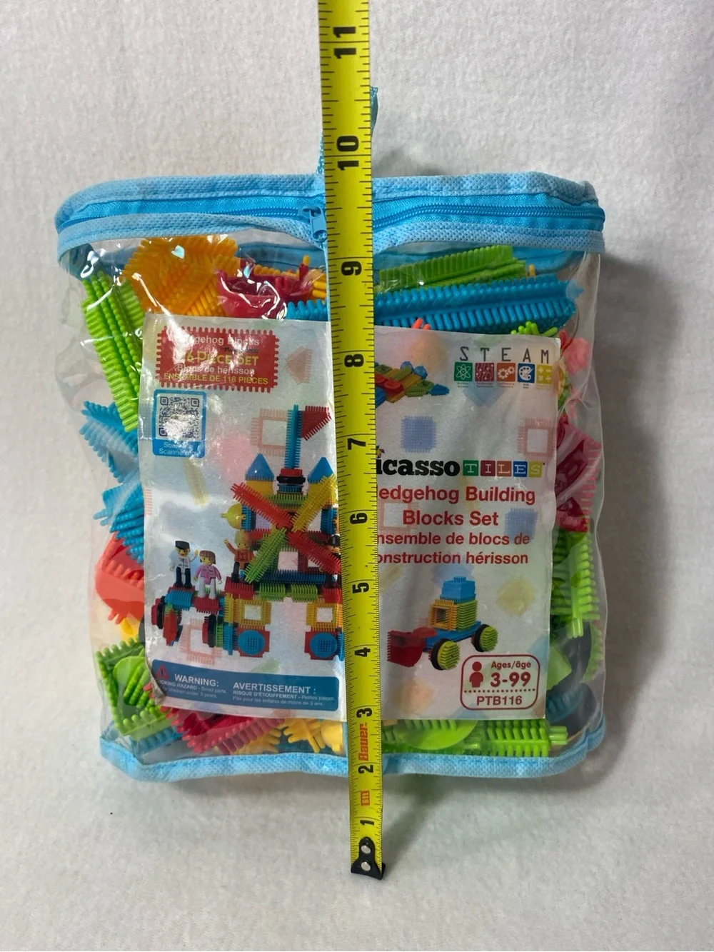 Picasso Tiles Hedgehog Building Blocks Set PTB116 116 Piece Set Ages 3-99 New